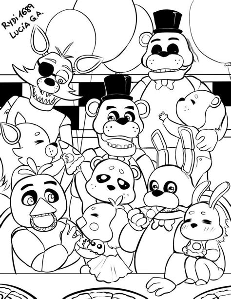 coloriage five nights at freddy's